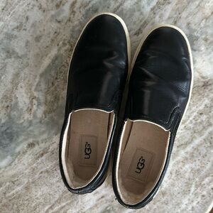 Womens Ugg Black Slip Ons Size 7